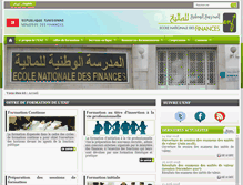 Tablet Screenshot of enf.fin.tn